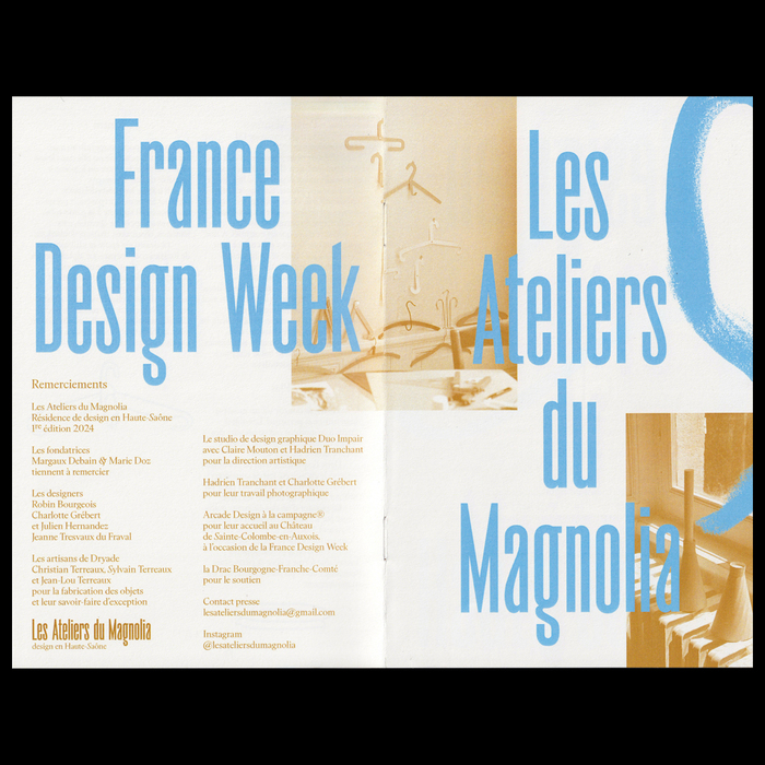 Les Ateliers du Magnolia exhibition booklet 1