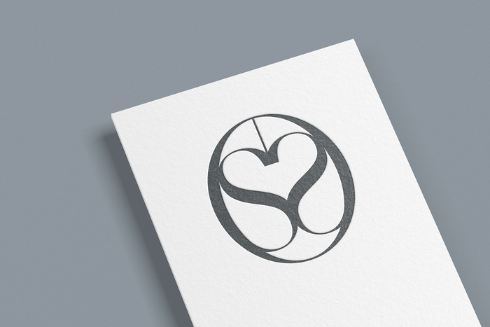 The motif used throughout the show, based on the letter S from Didot Modern