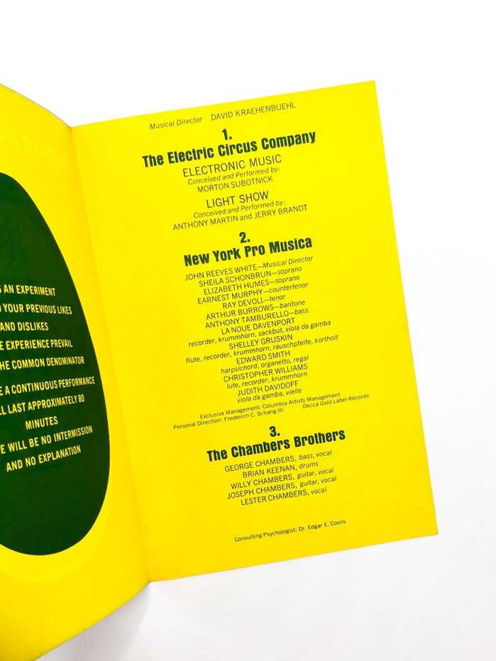 An Electric Easter – The Electric Circus Concert Series program 3