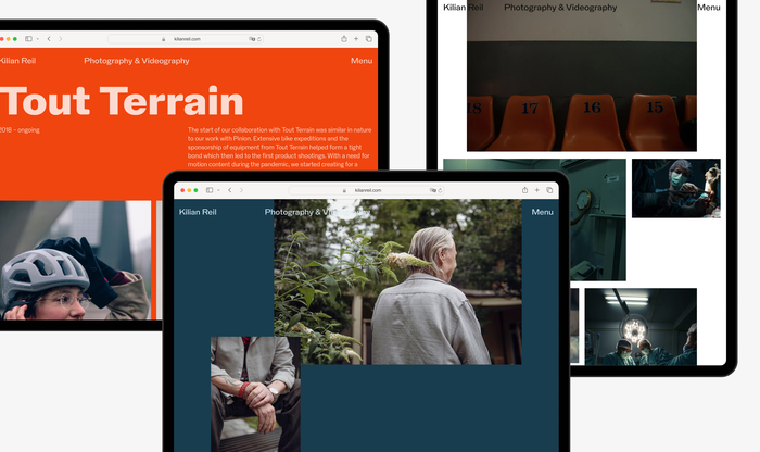 Kilian Reil’s portfolio website 2
