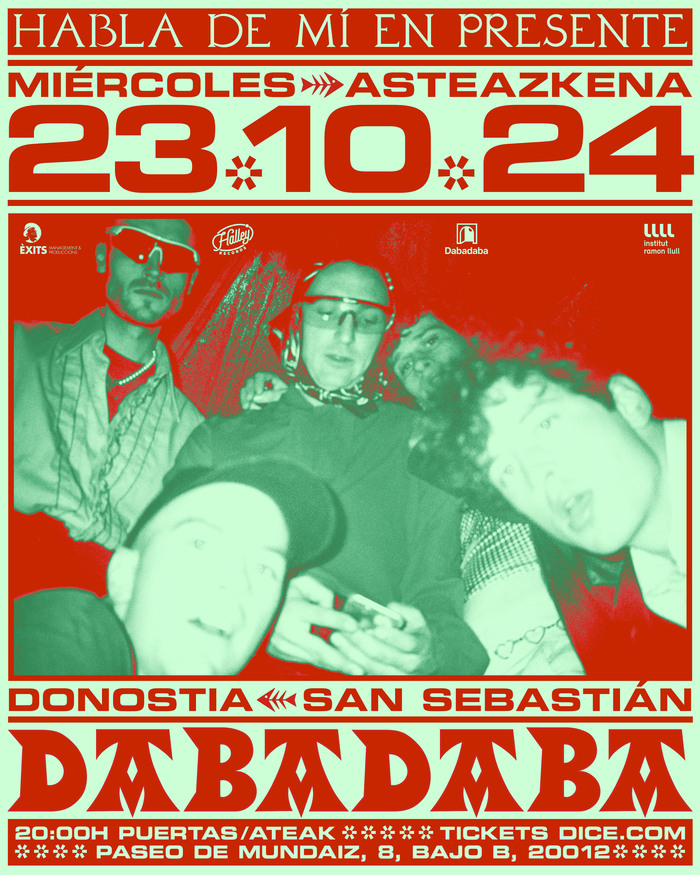 Habla de Mí en Presente at Dabadaba concert poster