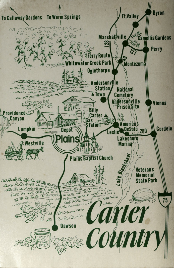 The map labels use , with Plains being highlighted in .