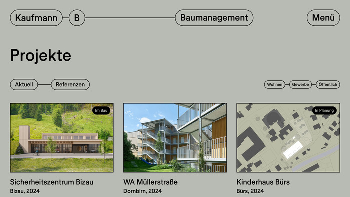 Kaufmann B Baumanagement website 2