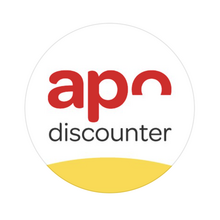 <span>apodiscounter</span> logo and packaging