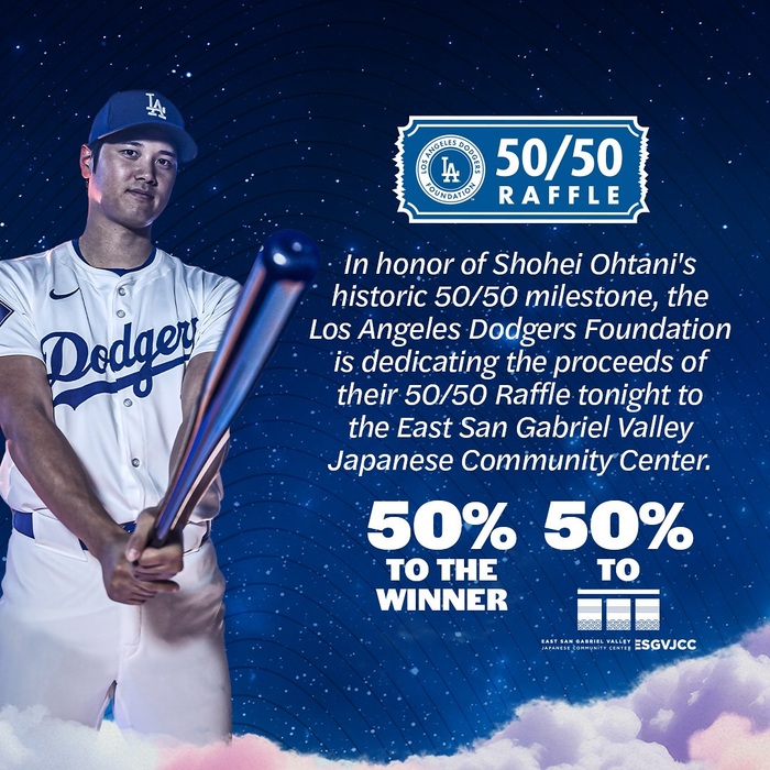 On September 19, Shohei Ohtani became the first player in MLB history to reach 50 home runs and 50 stolen bases in a season. The celebratory post pairs  Italic with  Black.