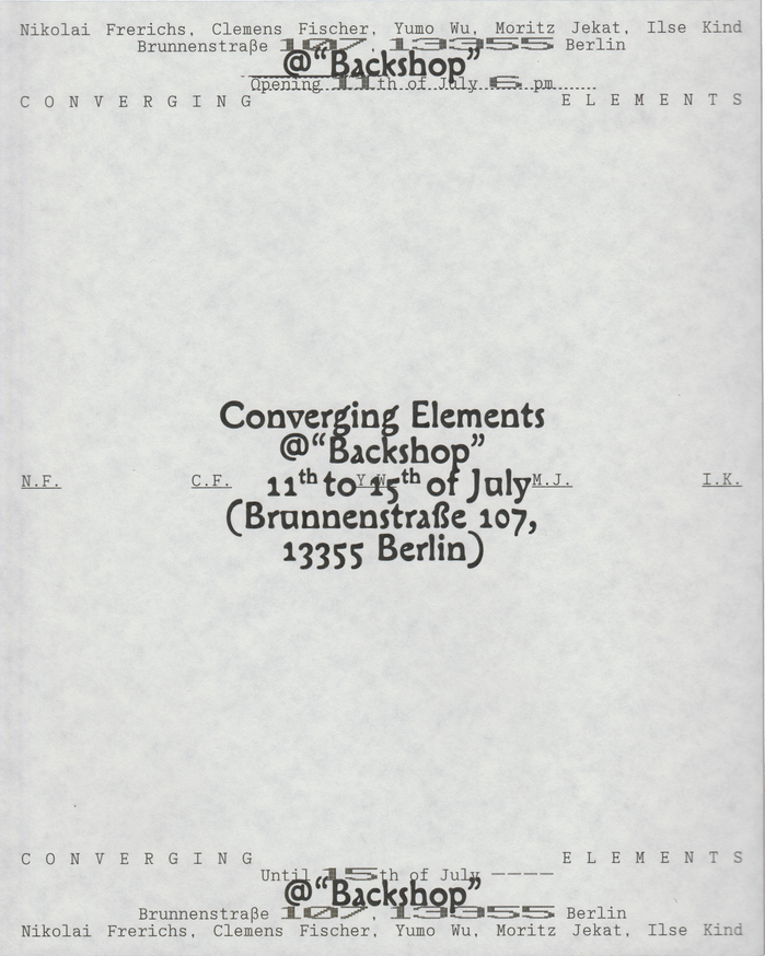 Converging Elements exhibition posters 3