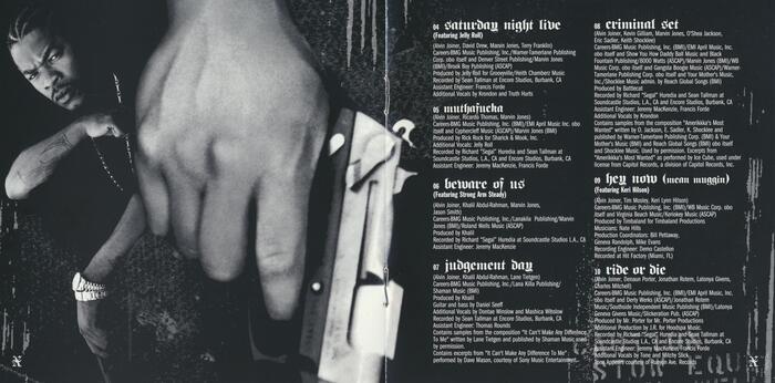 Side note: this is one of my favorite albums by the artist, so many great songs, it made me document the fonts in use. “LAX” was featured in the soundtrack of the video game Need For Speed: Underground 2.
“Klack” was featured in the soundtrack of the video game Juiced 1.