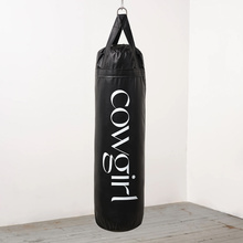 Cowgirl punching bag