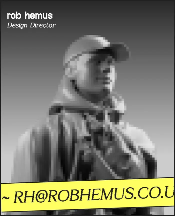 Rob Hemus portfolio website 2