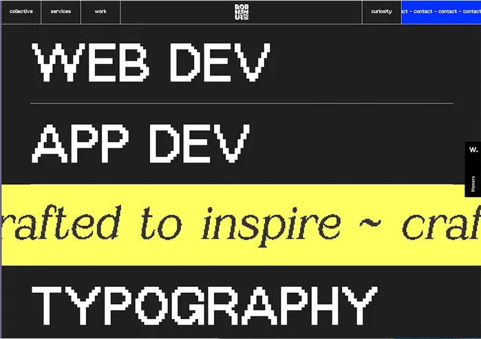 Rob Hemus portfolio website 5