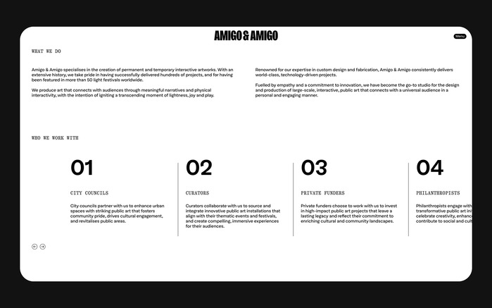 Amigo &amp; Amigo website 4