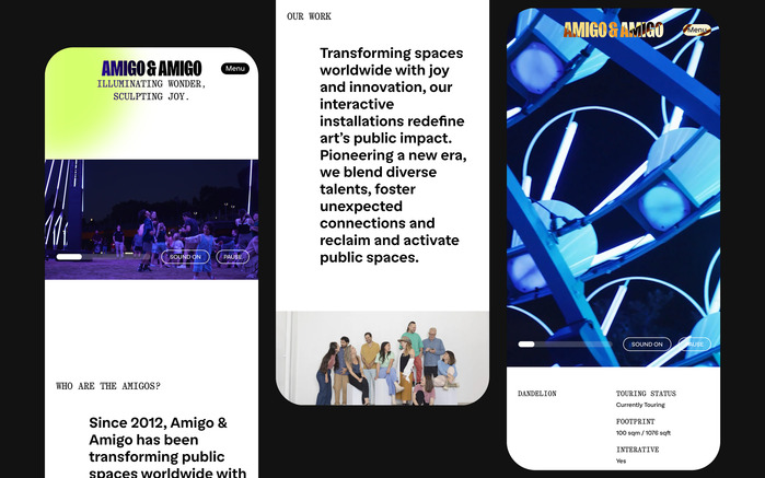 Amigo &amp; Amigo website 2