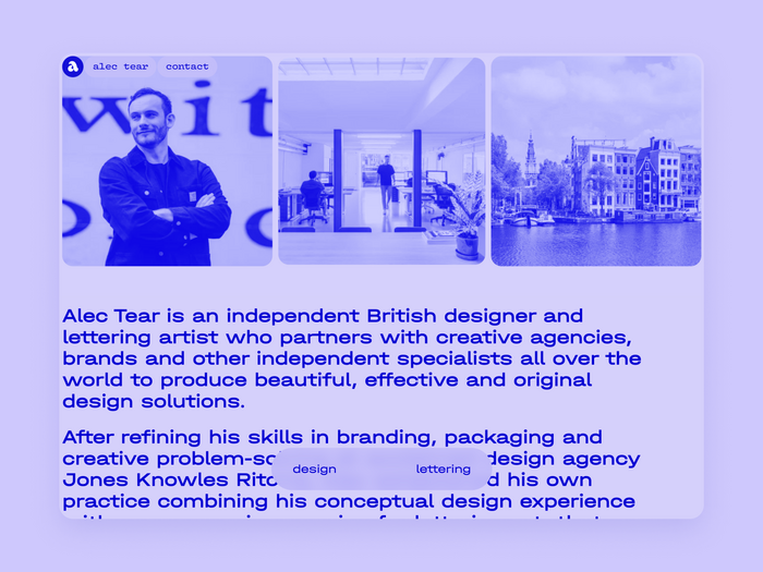 Alec Tear website 6