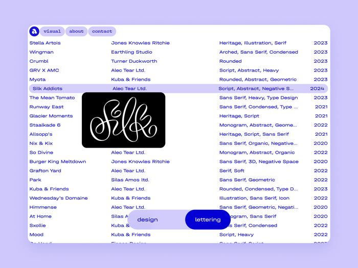 Alec Tear website 8