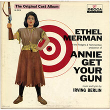 Ethel Merman – <cite>Annie Get Your Gun</cite> (1956 reissue) album art