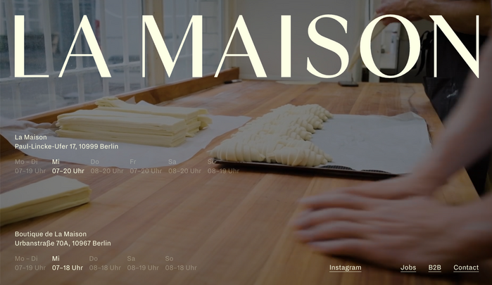 La Maison Website