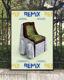 <cite>Remix. Les aliénés du Mobilier national</cite> poster and catalogue