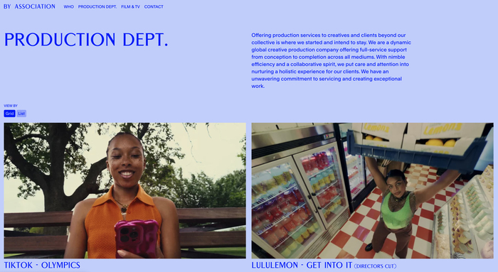 By Association identity and website 3