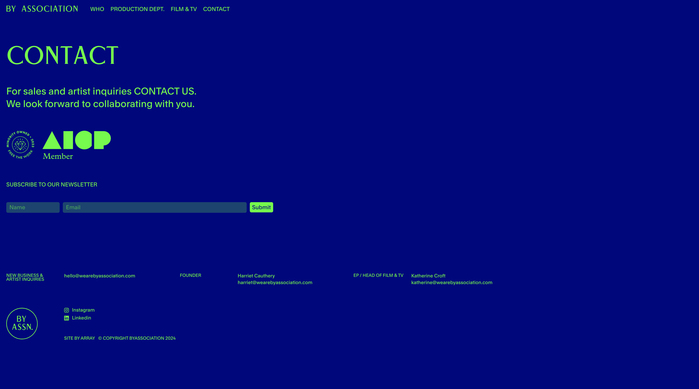By Association identity and website 6