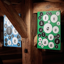 <cite>HAHAHA / AHAHAH: Practical and Impractical Typographic Exercises</cite> exhibition