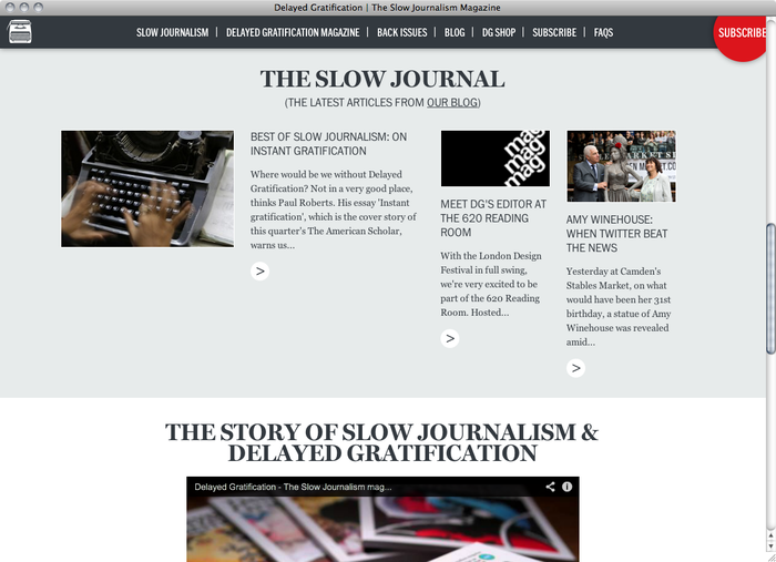 The Slow Journalism Company website 4