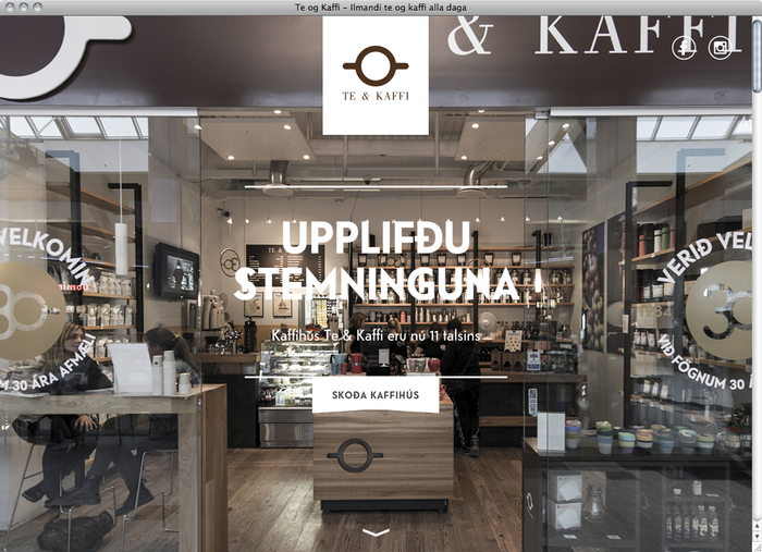 Te & Kaffi website 1