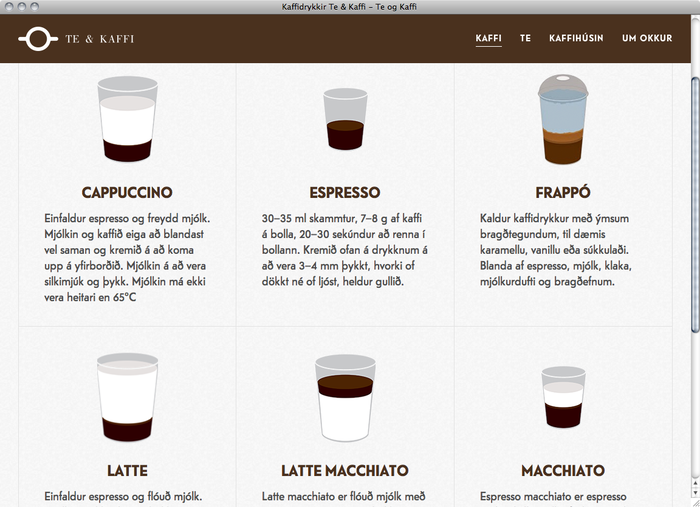 Te & Kaffi website 5