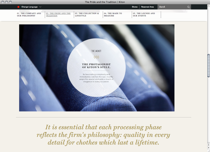 Kiton website 4