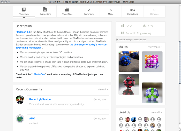 Thingiverse website 2