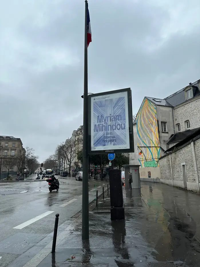 The exhibition poster as seen in the streets
