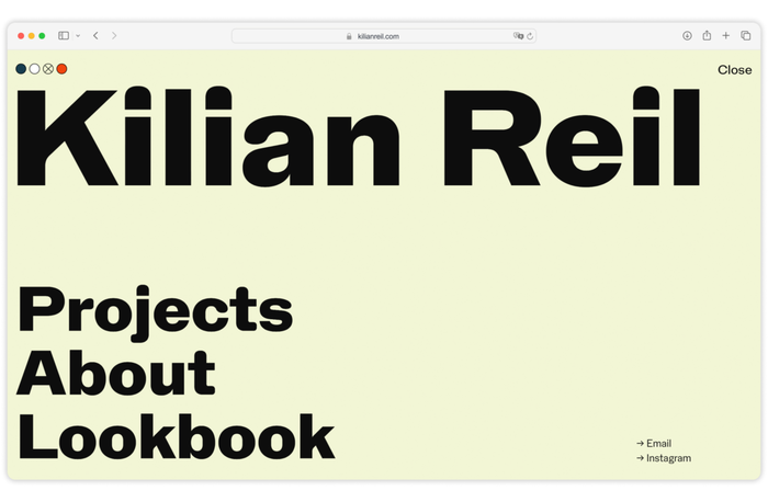 Kilian Reil’s portfolio website 4