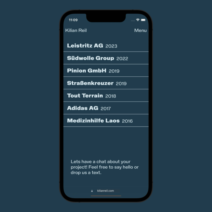 Kilian Reil’s portfolio website 7
