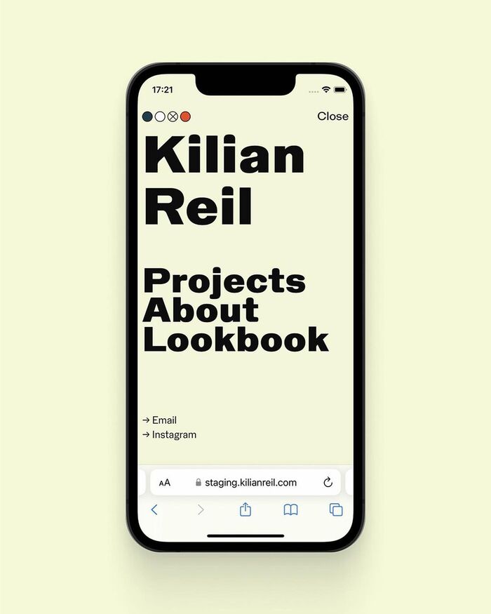 Kilian Reil’s portfolio website 8