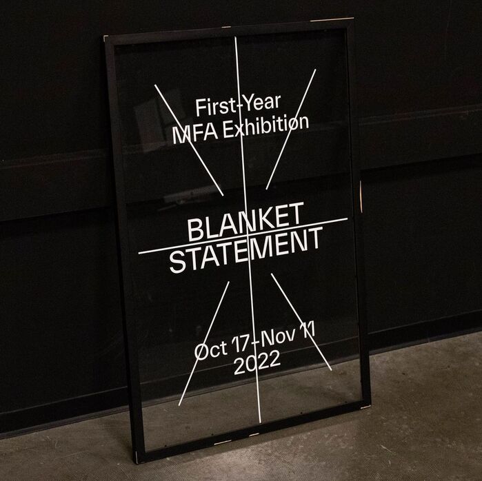 Blanket Statement, Yale School of Art 1