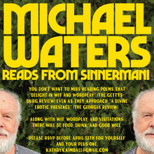 Michael Waters poetry reading poster