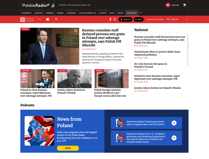 Polskie Radio website 1