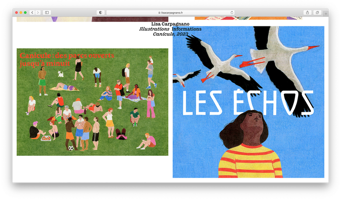 Lisa Carpagnano portfolio website 3