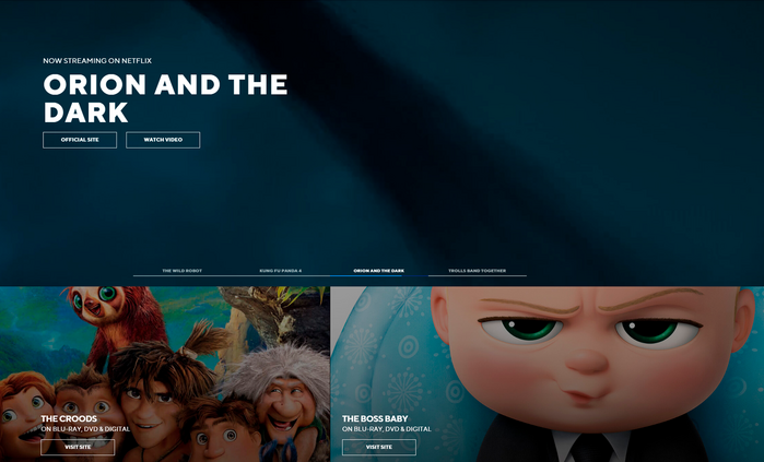 DreamWorks website 6