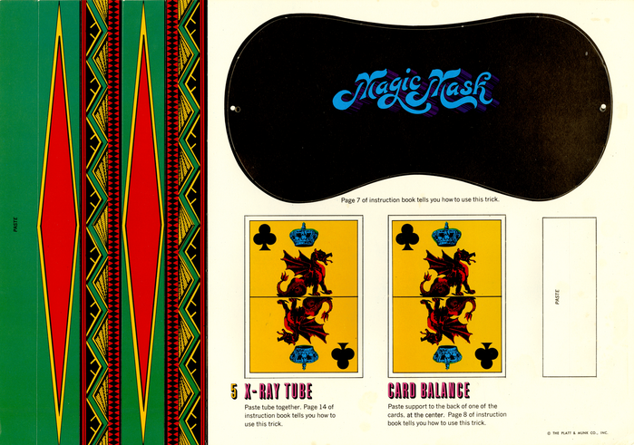 “Magic Mask” is free-form lettering, patterned after .