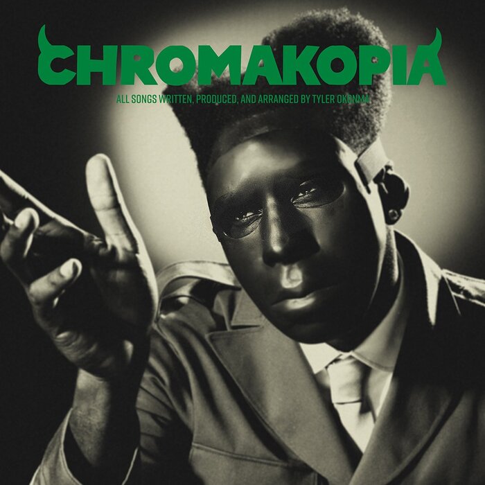 A variant of the album cover with text