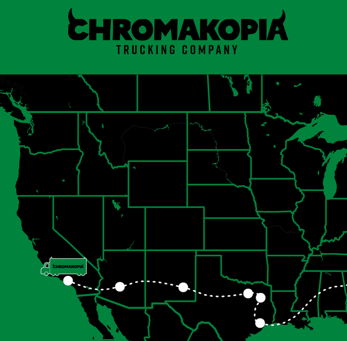 A map tracker on the website, showing where the trucks are located.