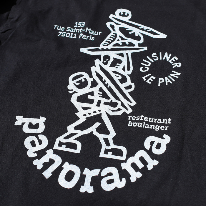 Screen-printed t-shirt for staff.
