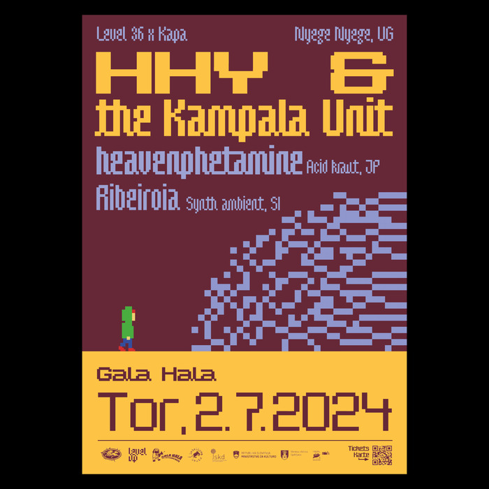Level 36, presenting bands HHY &amp; the Kampala Unit, heavenphetamine and Ribeiroia
