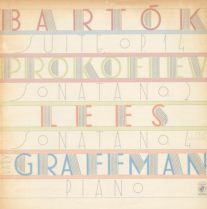 Gary Graffman – Bartók’s Suite, Op. 14 et al. album art 1