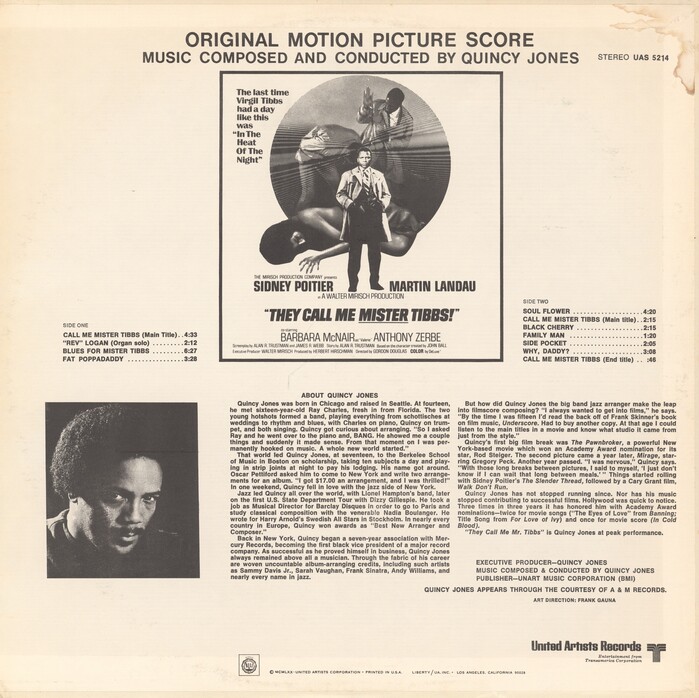 They Call Me Mister Tibbs soundtrack album art 2