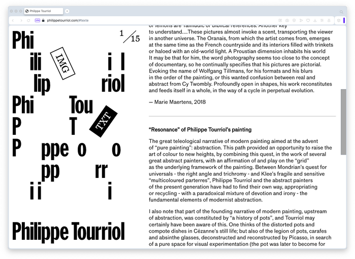 Philippe Tourriol website 4