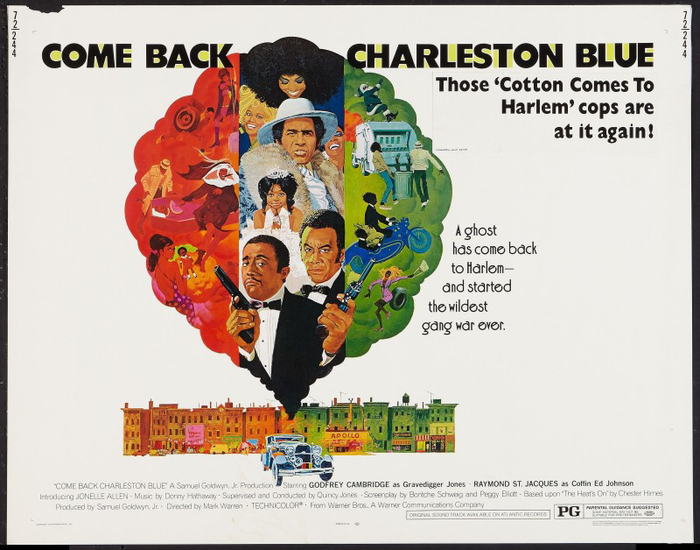 Half-sheet movie poster. “A ghost has come back to Harlem – and started the wildest gang war ever.”
