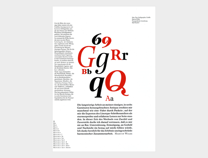 Wilke Antiqua folder and type specimen 4
