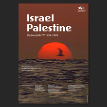 <cite>Israel Palestina på Svensk TV 1958–1989</cite> titles and poster