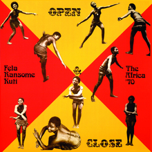 Fela Ransome-Kuti and the Africa ’70 – <cite>Open &amp; Close</cite> album art